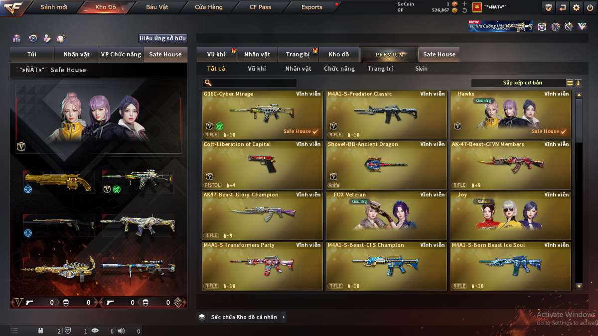 shop acc cf uy tin gia re